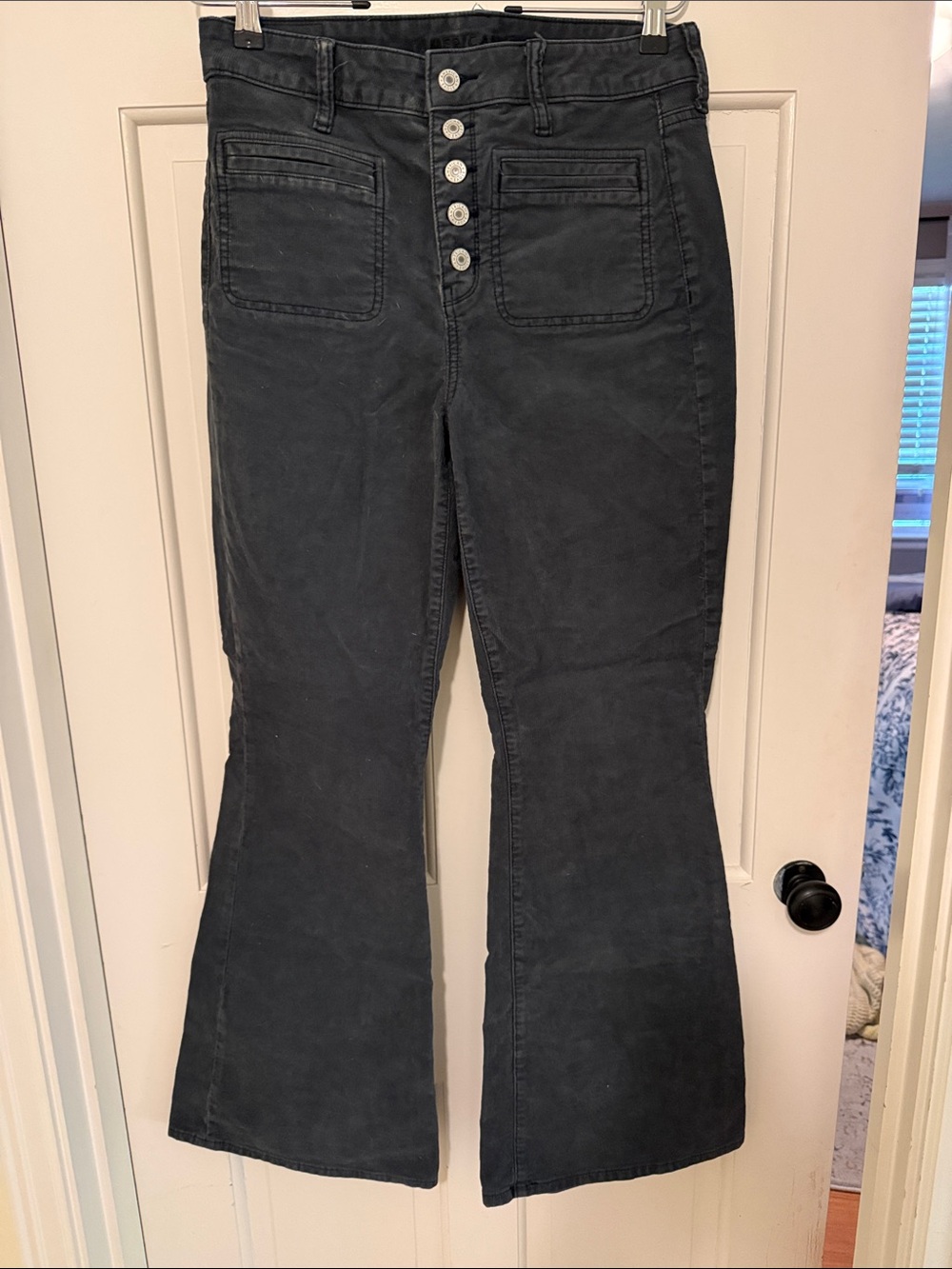 American Eagle Outfitters Dark Charcoal Bootcut Flare Pants
